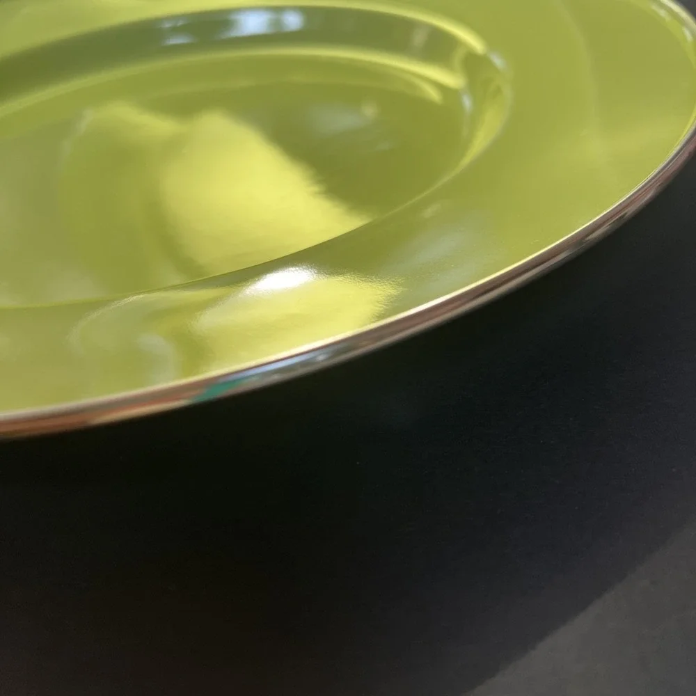 Discontinued Pottery Barn Enamelware Chargers Plates 12